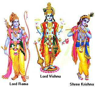 The two avatars of Maha Vishnu